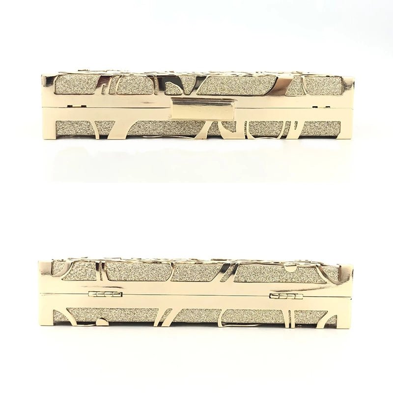 Wedding Party Shoulder Bags Metal Hollow Minaudiere Clutch