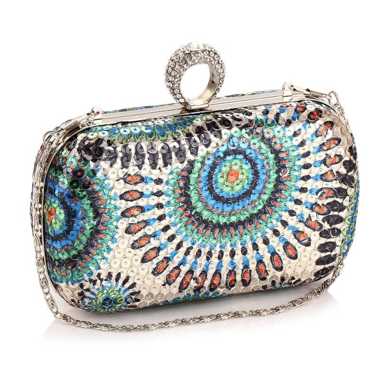 Wedding Women Clutch Purses Sequins Evening Party Shoulder Bag