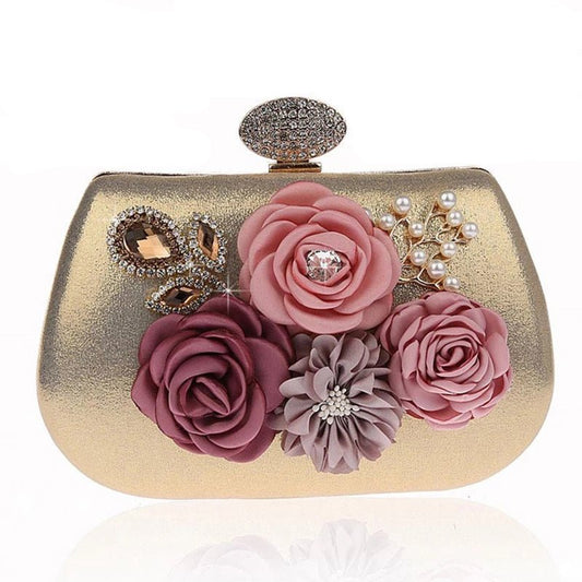 Women Clutch Bag Flower Clutches Evening Bag For Wedding