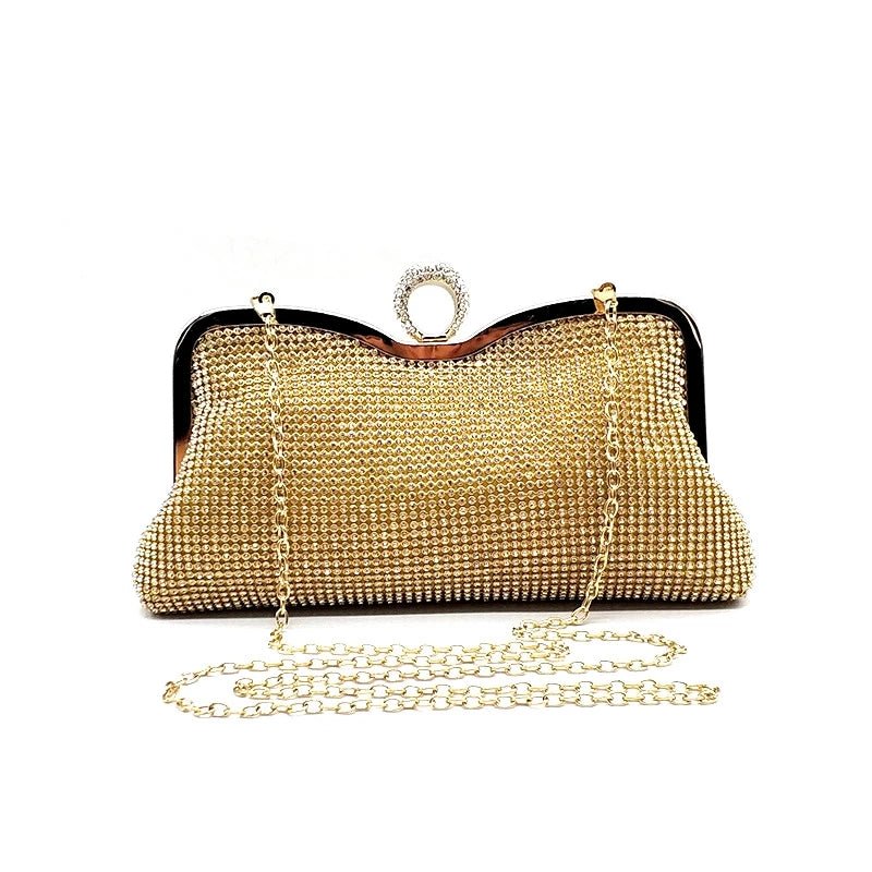 Women Evening Clutch Bag Wedding Shiny Handbags