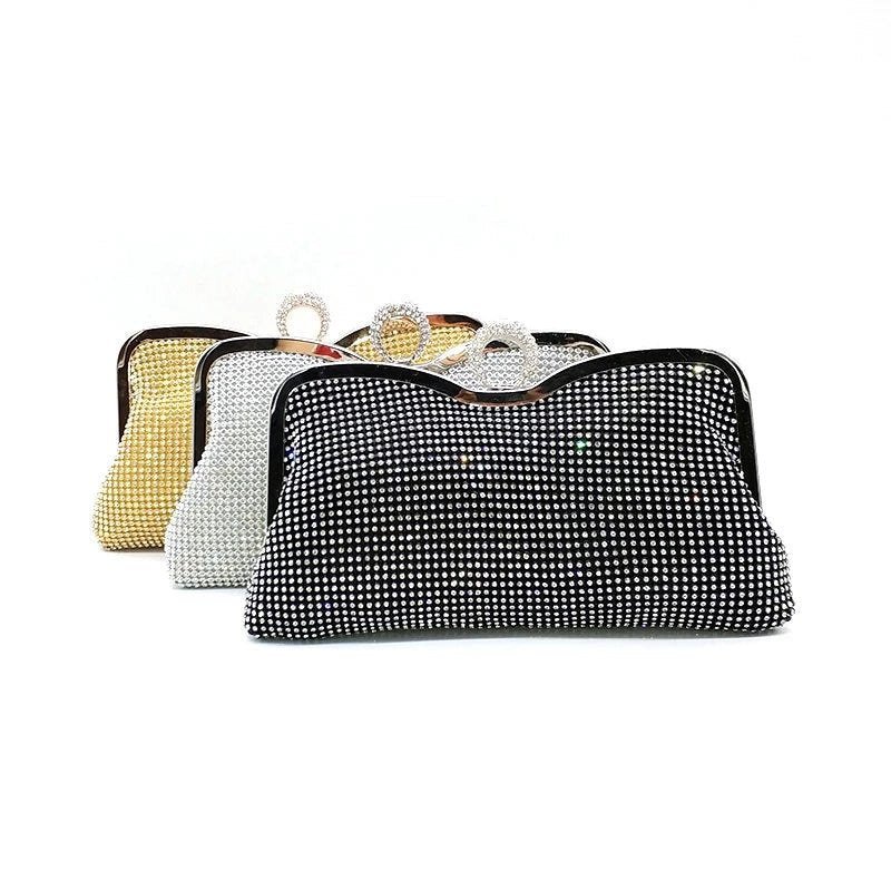 Women Evening Clutch Bag Wedding Shiny Handbags