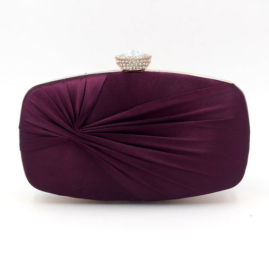 Women Silk Wrinkled Evening Bags