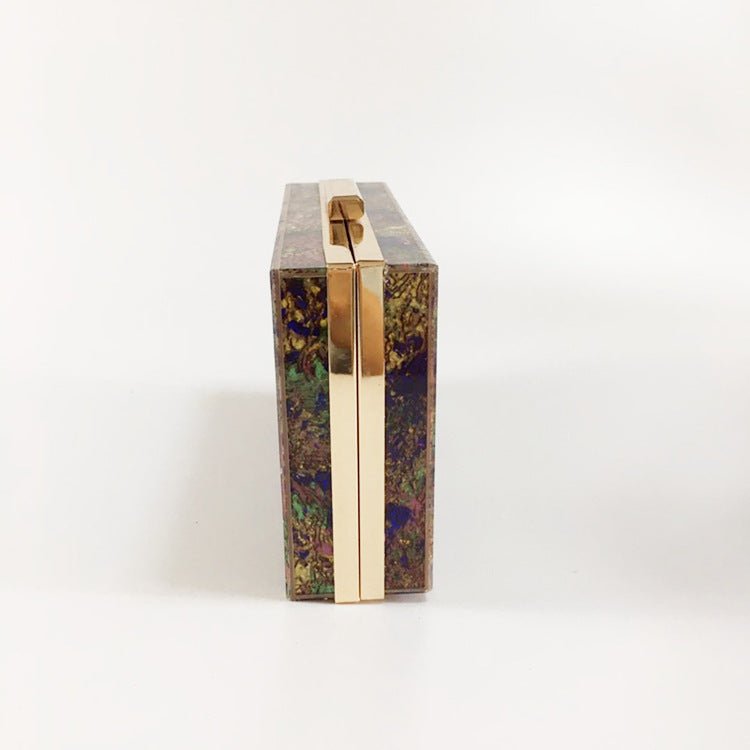 Women's Acrylic Evening Box Purses Ladies Party Hands Bags