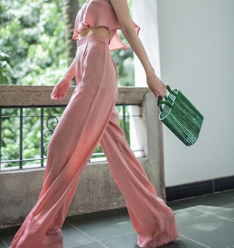 Women's Beach Acrylic Evening Clutch Bag Bucket Hand Twist Hollow Bag