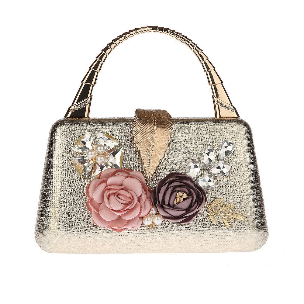 Women's Clutch Evening Bag Flower Handbag Wedding Purse