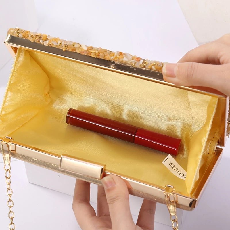 Women's Crossbody Bag for Ladies Flower Sequin Clutch Purse