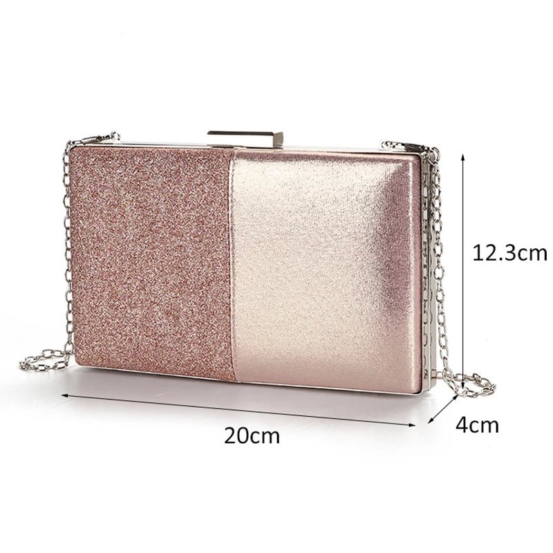 Women's Evening Clutch Leather Wedding Party Bag