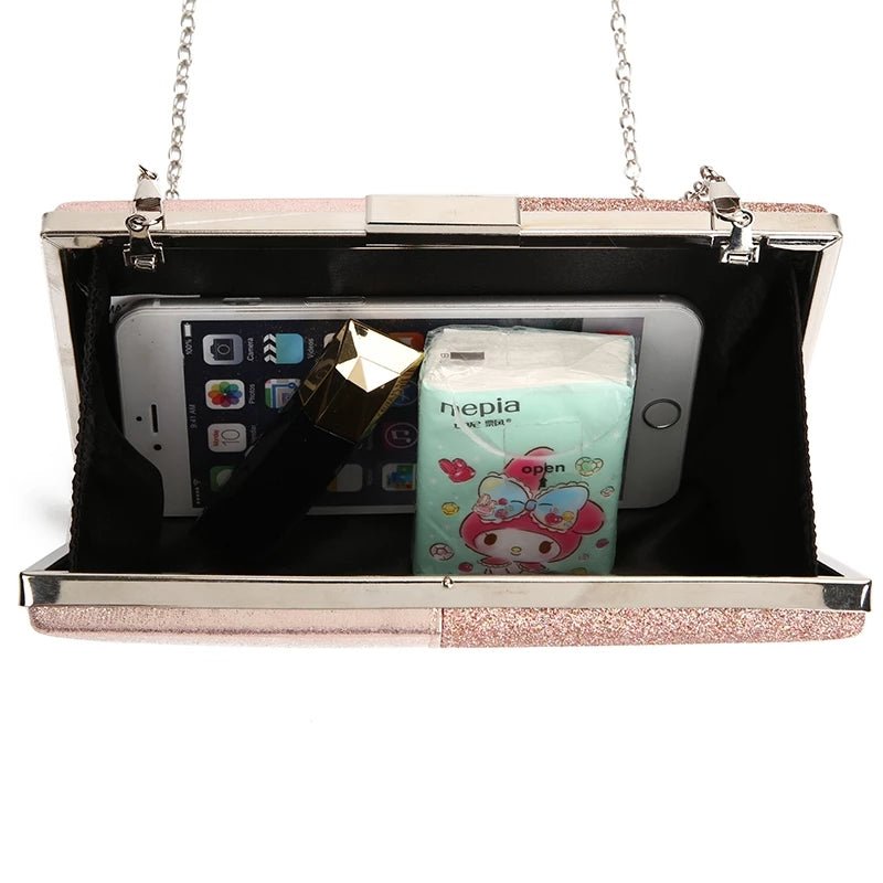 Women's Evening Clutch Leather Wedding Party Bag