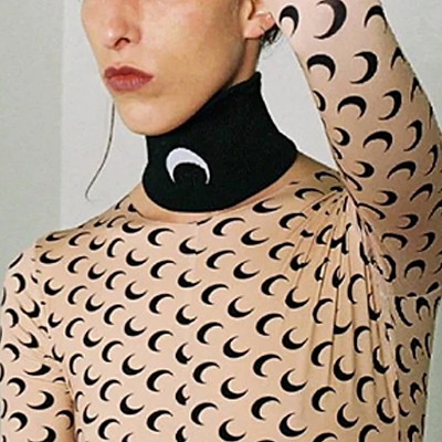 Machella Crescent Moon Prints Tissue Tops