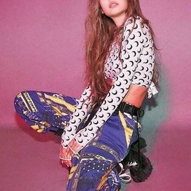 Machella Crescent Moon Prints Tissue Tops