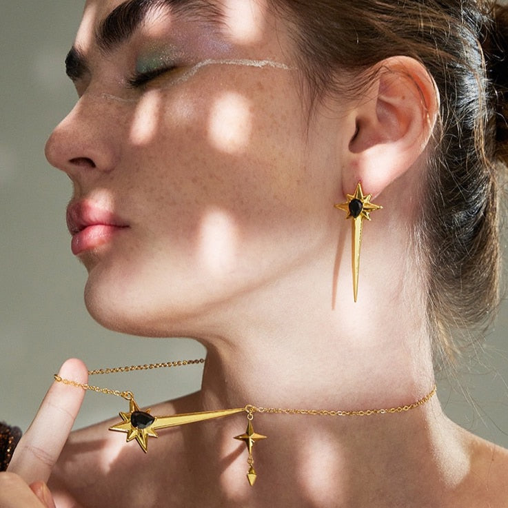 Madelyn Starry Earrings and Necklace