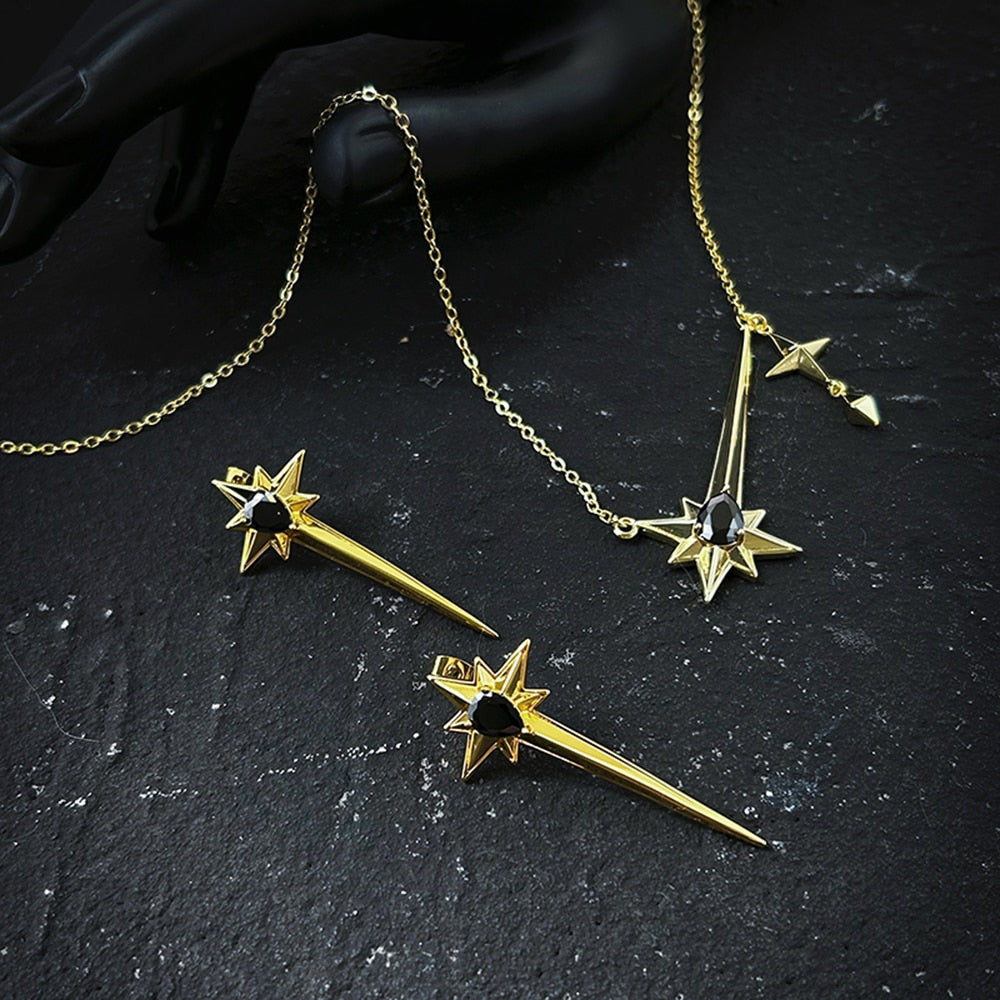 Madelyn Starry Earrings and Necklace