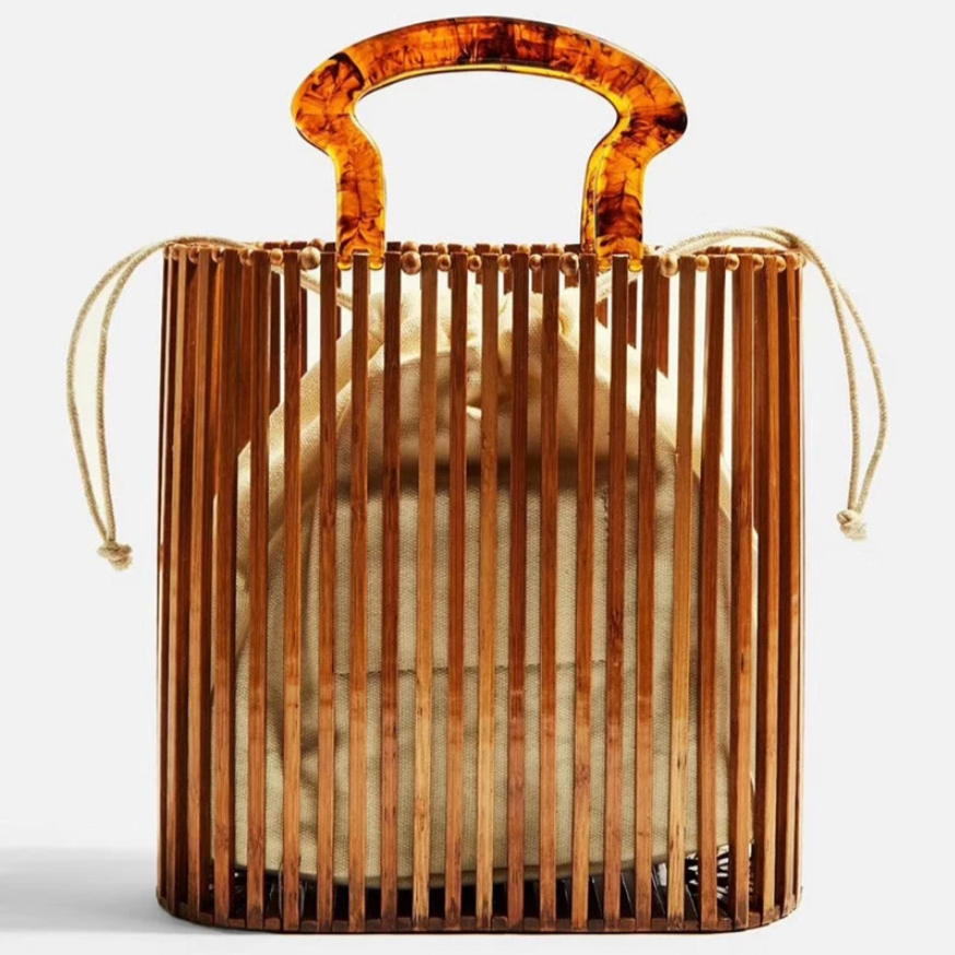 Madison Acrylic Bamboo Tote Bags