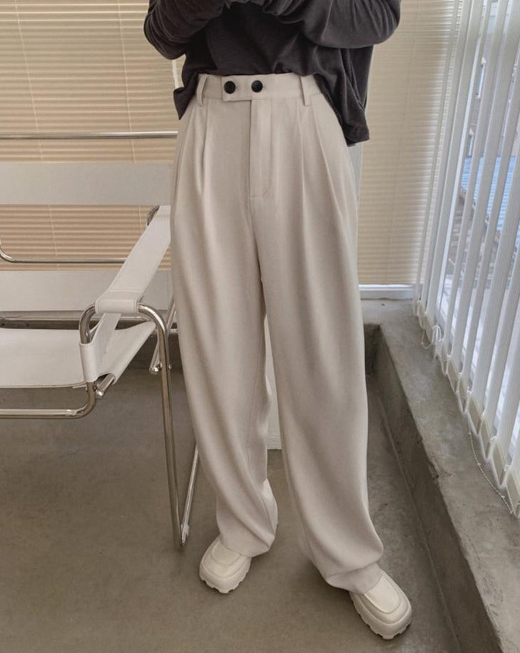 Maige Pleated Wide Leg Pants - 2 Colors