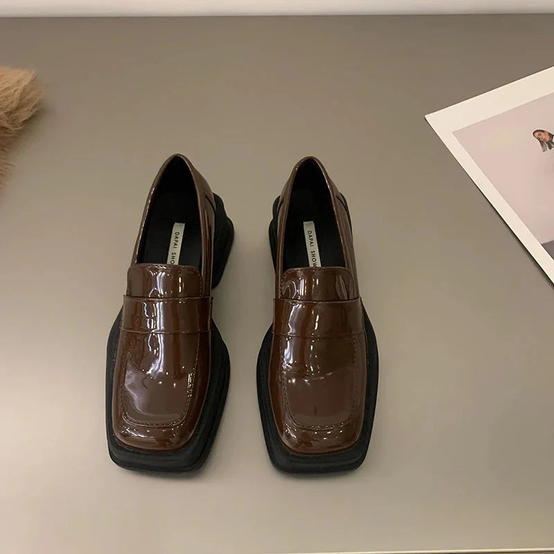 Maija Minimalist Platform Penny Loafers