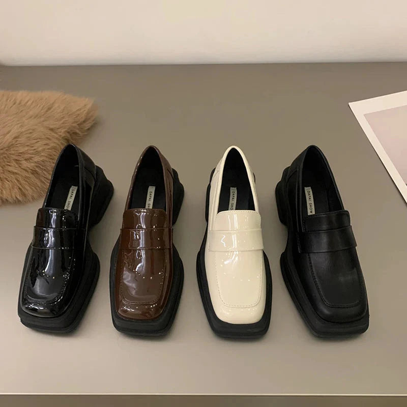 Maija Minimalist Platform Penny Loafers