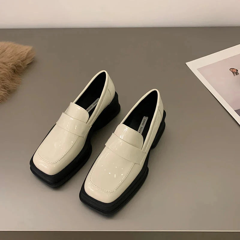 Maija Minimalist Platform Penny Loafers