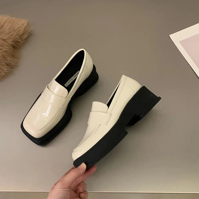 Maija Minimalist Platform Penny Loafers