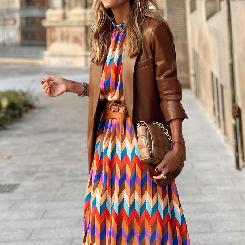Maire Colorful Smock Neck Midi Dress - 4 Styles