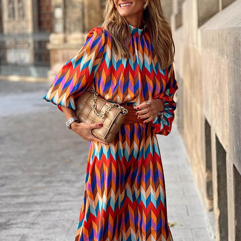 Maire Colorful Smock Neck Midi Dress - 4 Styles