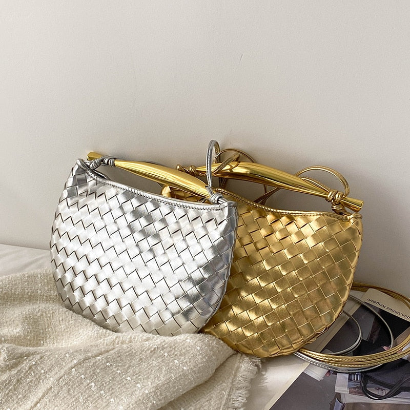 Mairi Woven Golden Bar Mini Tote