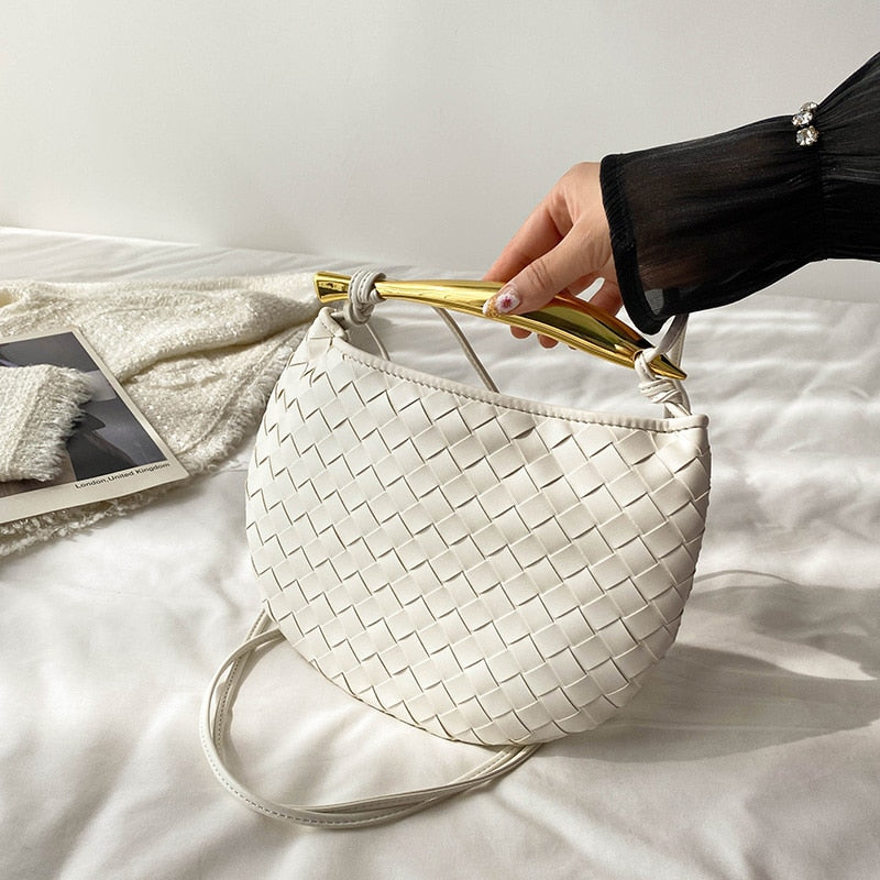 Mairi Woven Golden Bar Mini Tote