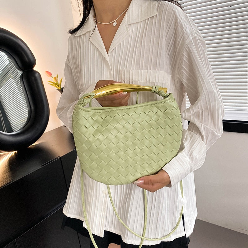 Mairi Woven Golden Bar Mini Tote