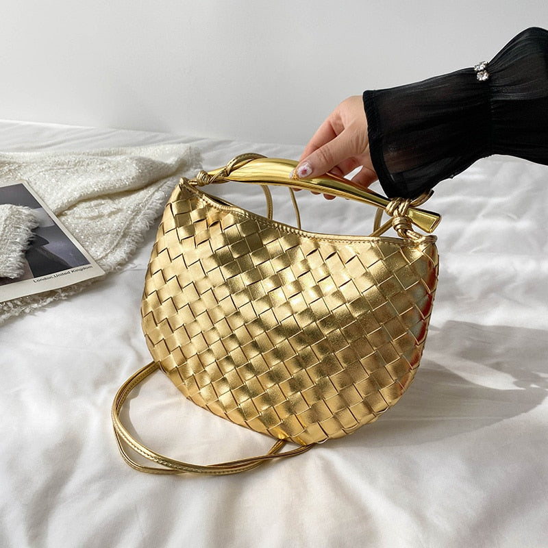 Mairi Woven Golden Bar Mini Tote