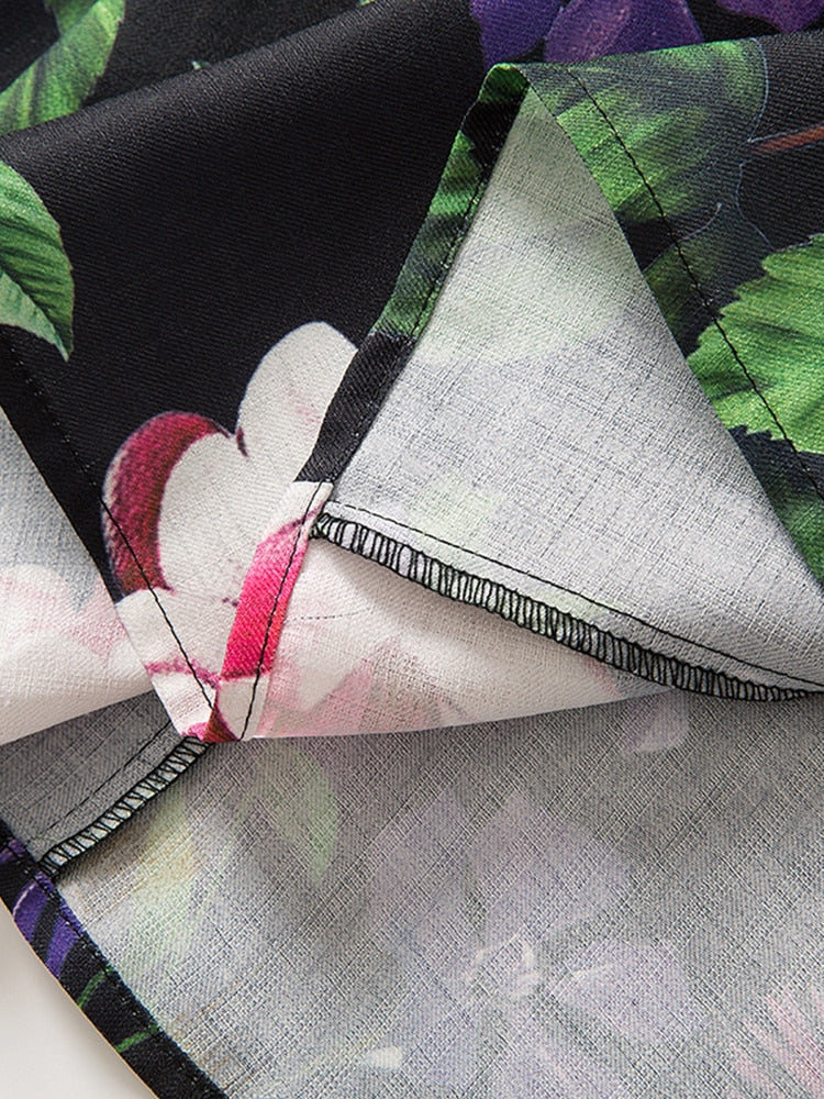 Malena Dark Spring Floral Dress