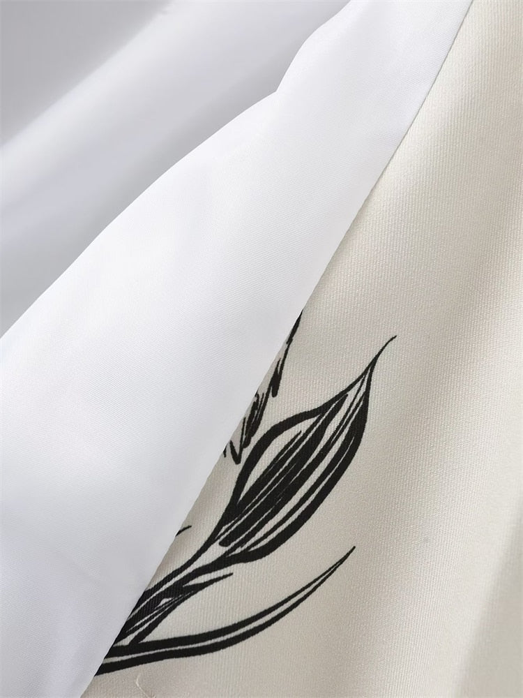 Mamiya Deer and Lilies Floral Prints Blazer