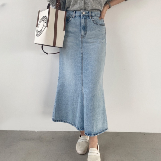 Marah Casual Denim Skirts