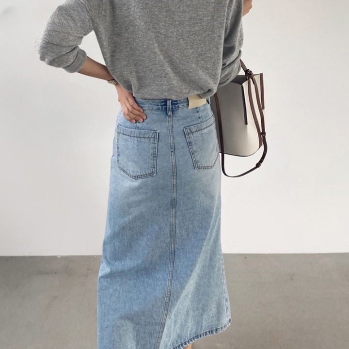 Marah Casual Denim Skirts