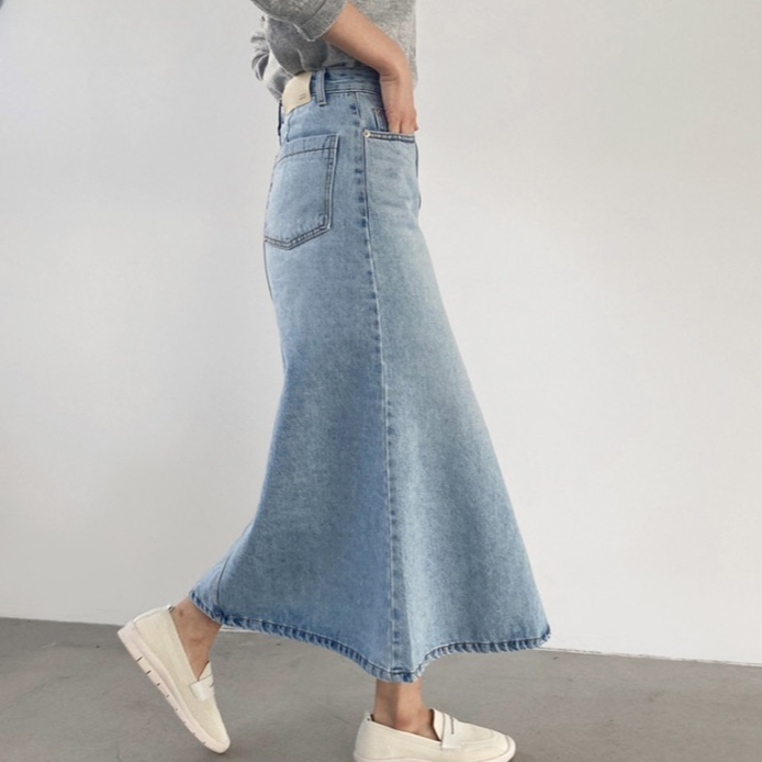 Marah Casual Denim Skirts