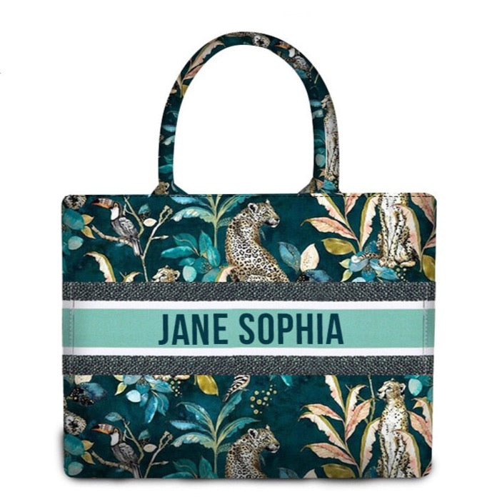 Marcella Your Name Monogram Canvas Totes - 20 Styles