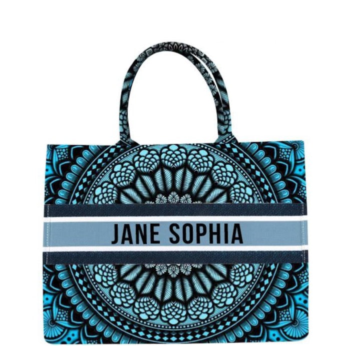 Marcella Your Name Monogram Canvas Totes - 20 Styles