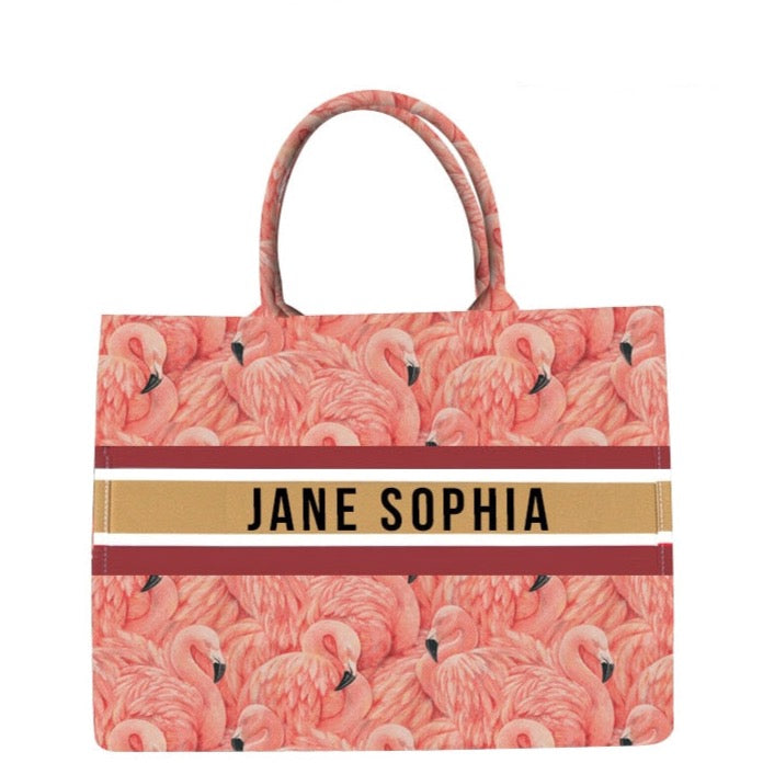 Marcella Your Name Monogram Canvas Totes - 20 Styles