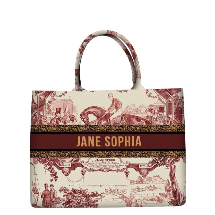 Marcella Your Name Monogram Canvas Totes - 20 Styles