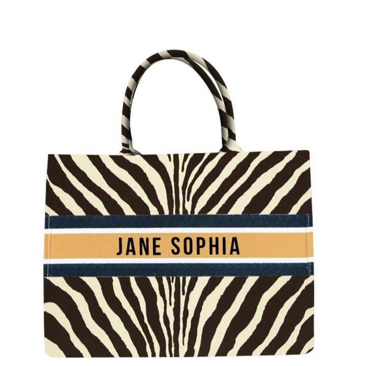 Marcella Your Name Monogram Canvas Totes - 20 Styles