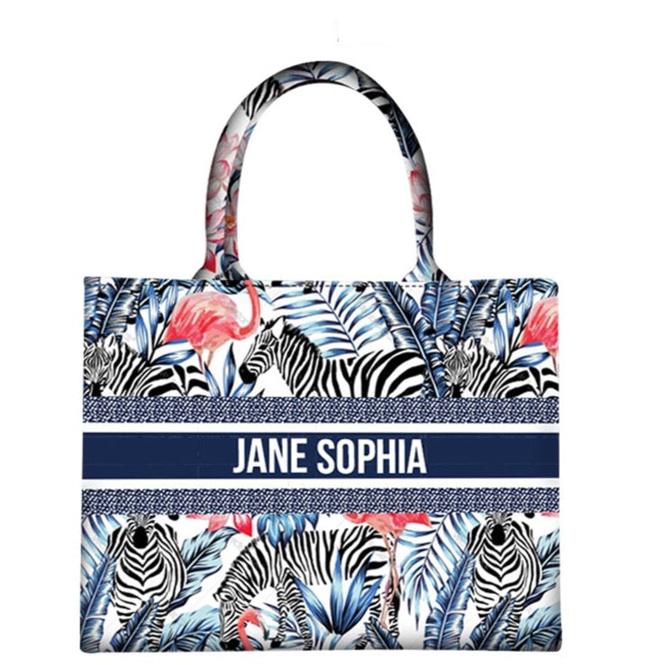 Marcella Your Name Monogram Canvas Totes - 20 Styles