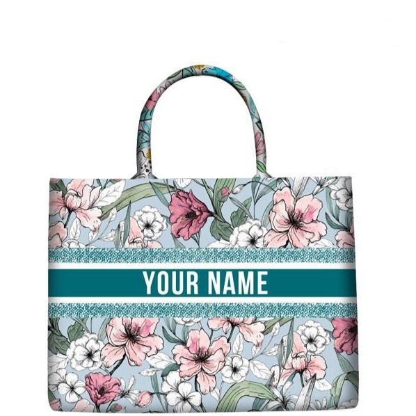Marcella Your Name Monogram Canvas Totes - 20 Styles
