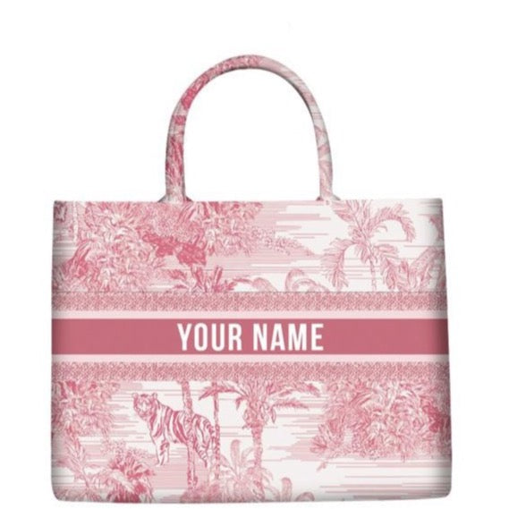 Marcella Your Name Monogram Canvas Totes - 20 Styles