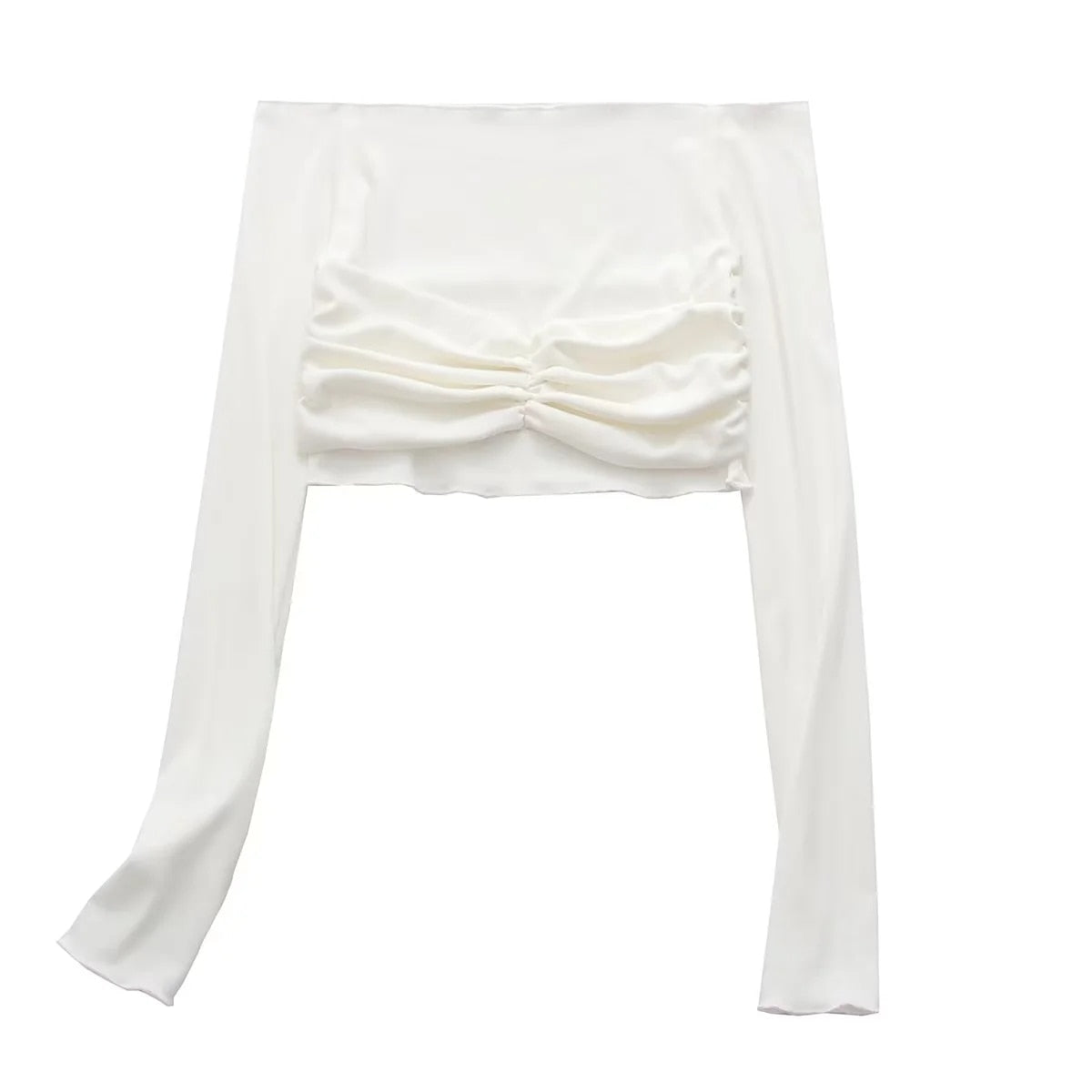 Maria Sheer Mermaid Cropped Tops - 2 Colors