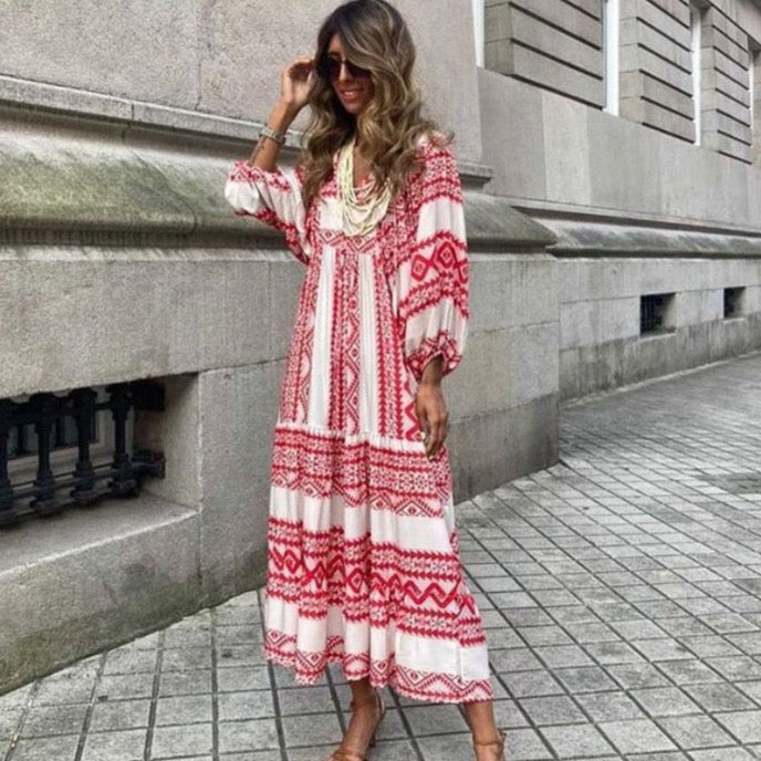 Mariana Printed Midi Baby Doll Dresses - 7 Colors