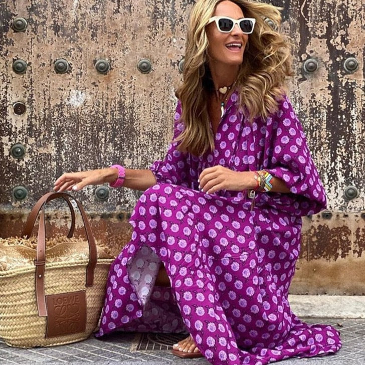 Mariana Printed Midi Baby Doll Dresses - 7 Colors