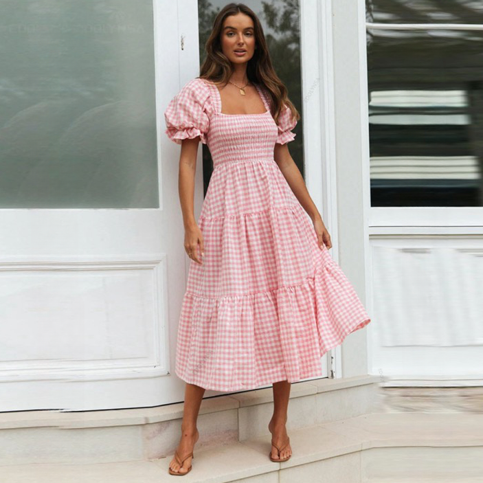 Marianne Gingham Midi Dresses - 2 Colors