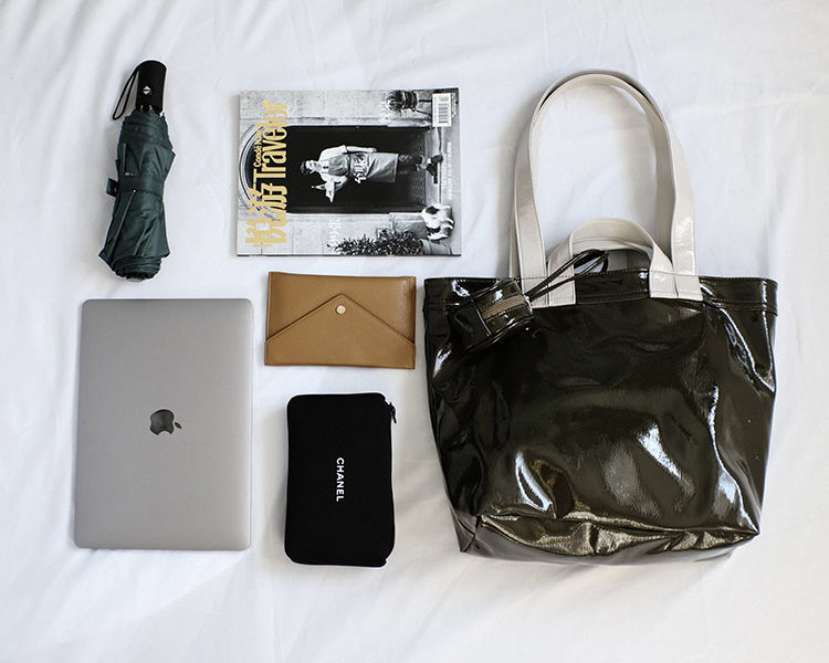 Marie Big Shine Patent Leather Nylon Tote - 5 Colors