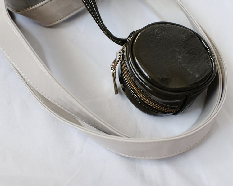 Marie Big Shine Patent Leather Nylon Tote - 5 Colors