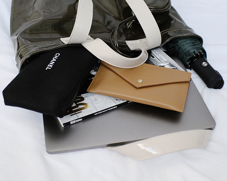 Marie Big Shine Patent Leather Nylon Tote - 5 Colors