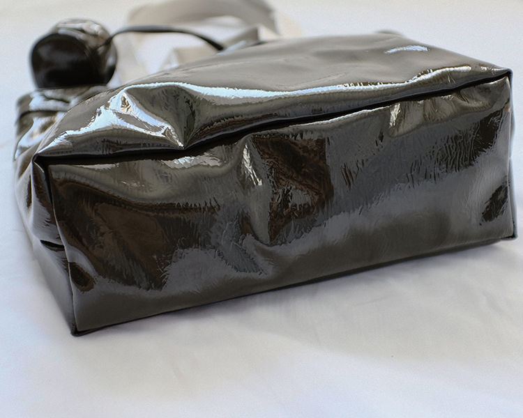 Marie Big Shine Patent Leather Nylon Tote - 5 Colors