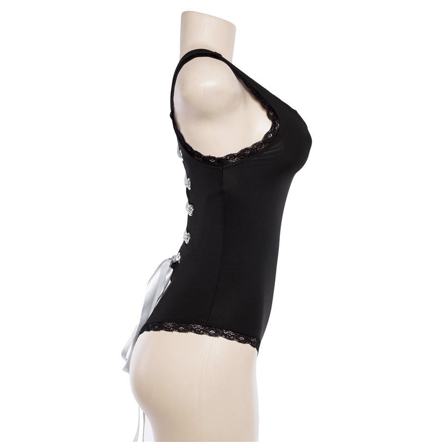 Mariella Back Ribbon Lace Up Bodysuit